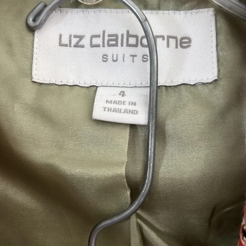Liz Claiborne Pink Tweed Skirt Set - Picture 2 of 4